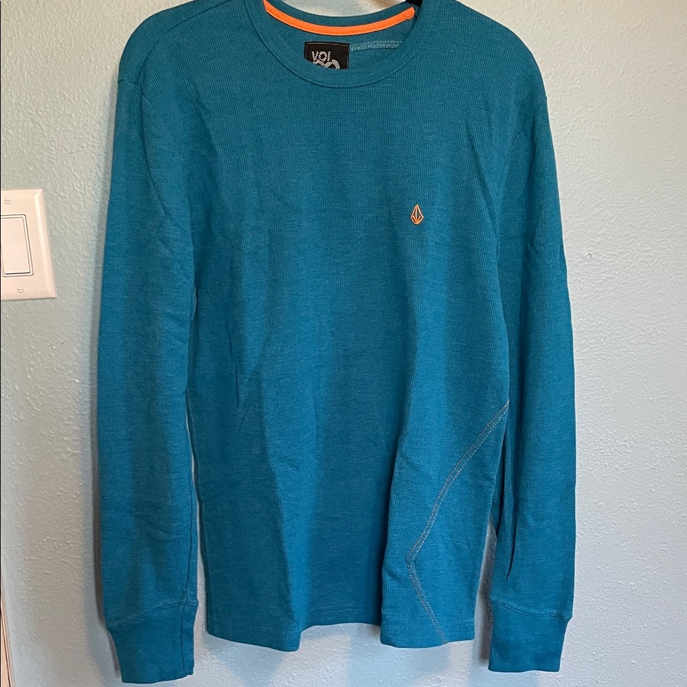 Volcom Men's Teal Long Sleeve Tee